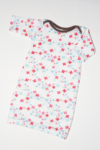 Flower Infant Gown Sz Newborn